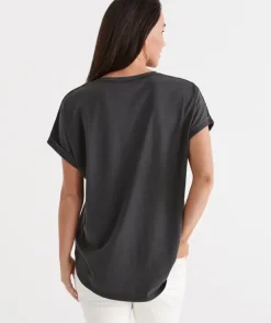 Australia Cotton Extended Roll Cuff Tee<Sussan Sale