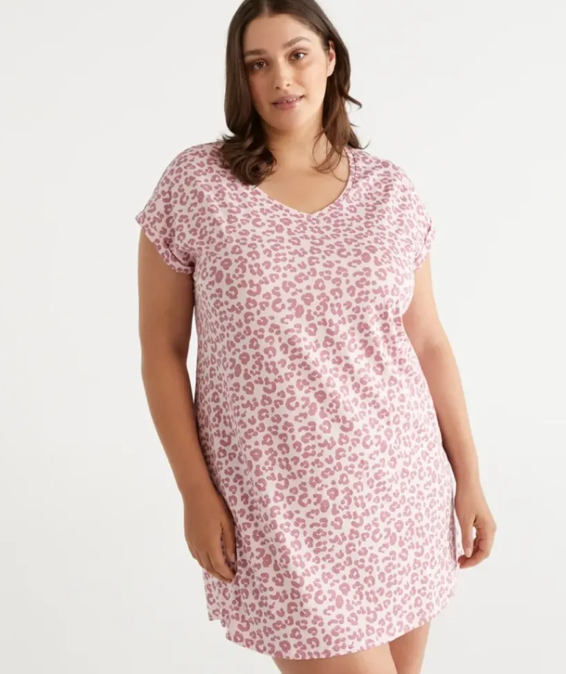 Australian Cotton Animal V Neck Nightie<Sussan Best