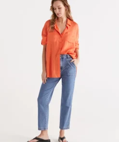 Australian Cotton Carpenter Pocket Detail Jean<Sussan Outlet