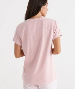 Australian Cotton Contrast Pyjama Top<Sussan Best