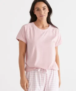 Australian Cotton Contrast Pyjama Top<Sussan Outlet