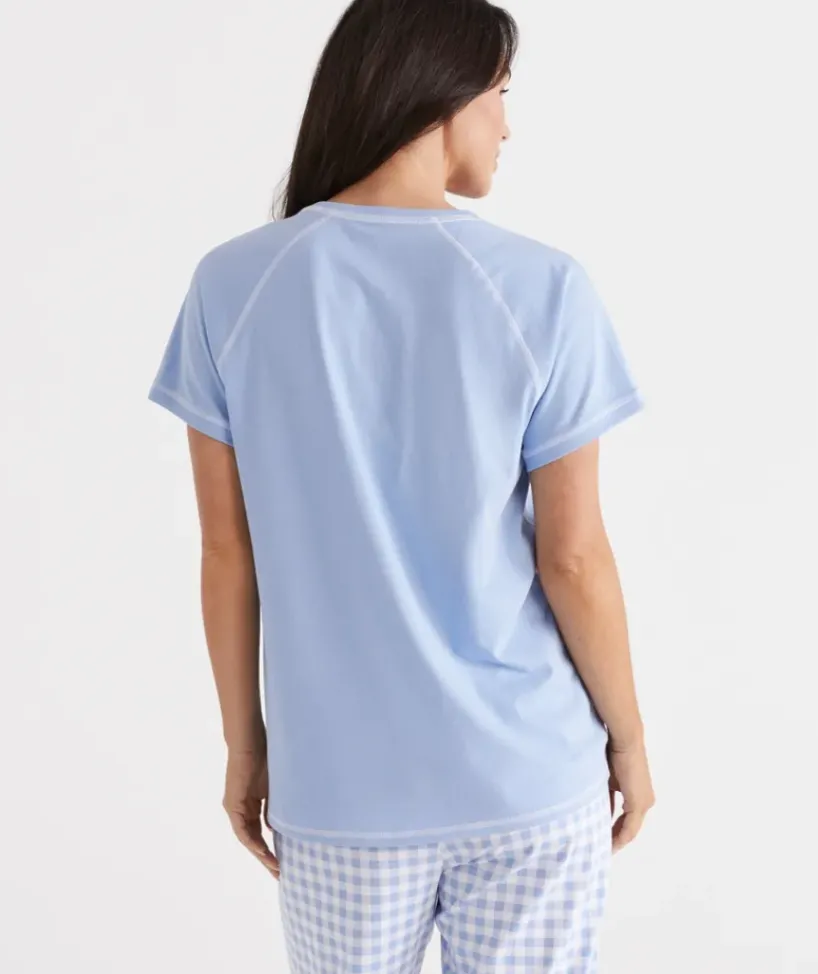 Australian Cotton Contrast Pyjama Top<Sussan Outlet