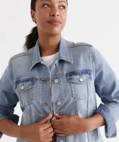 Australian Cotton Denim Jacket<Sussan Hot