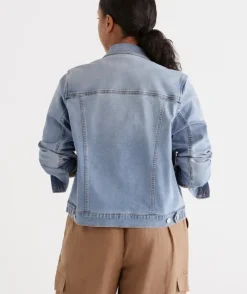 Australian Cotton Denim Jacket<Sussan Hot