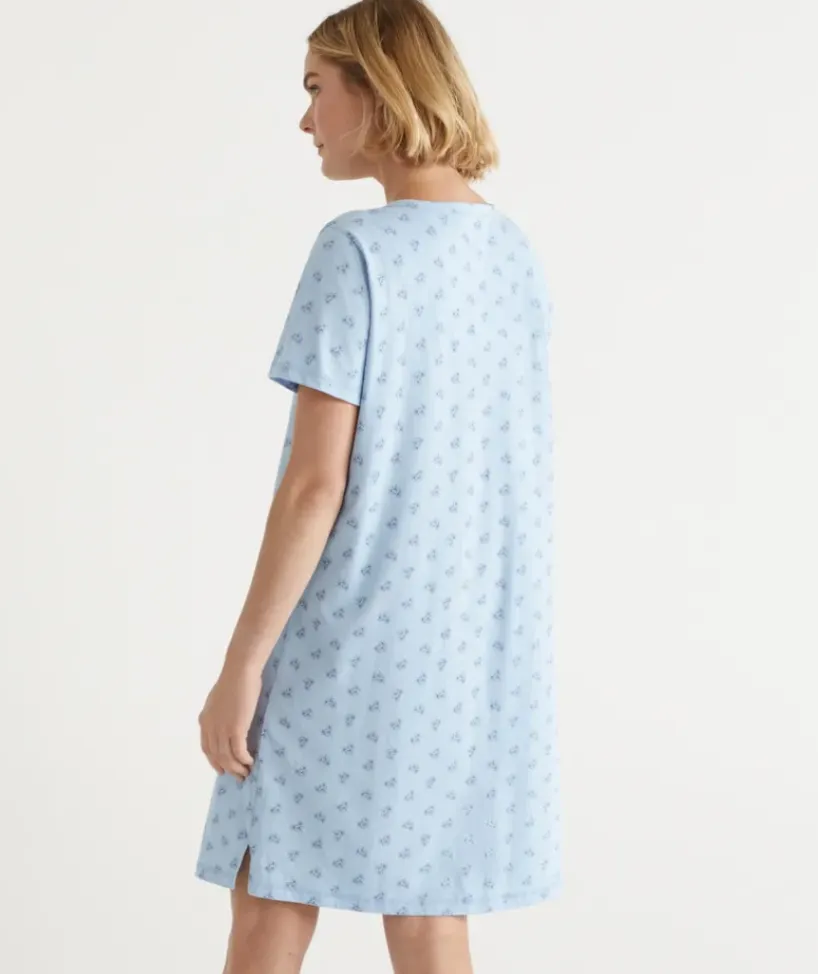 Australian Cotton Floral Henley Nightie<Sussan Sale