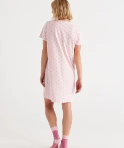 Australian Cotton Floral Henley Nightie<Sussan New