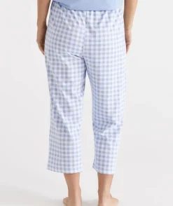 Australian Cotton Gingham ¾ Pyjama Pant<Sussan Outlet