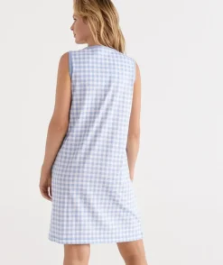 Australian Cotton Gingham Sleeveless Nightie<Sussan Outlet