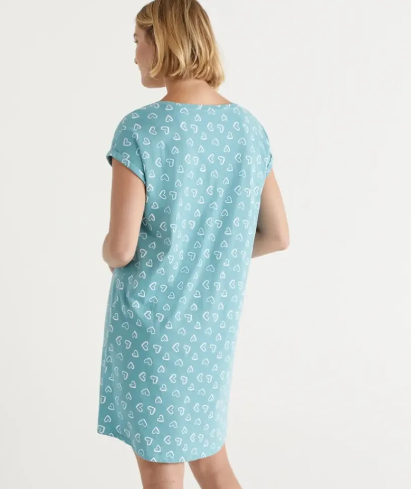 Australian Cotton Heart V Neck Nightie<Sussan Outlet