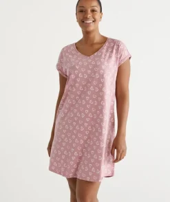 Australian Cotton Heart V Neck Nightie<Sussan Clearance