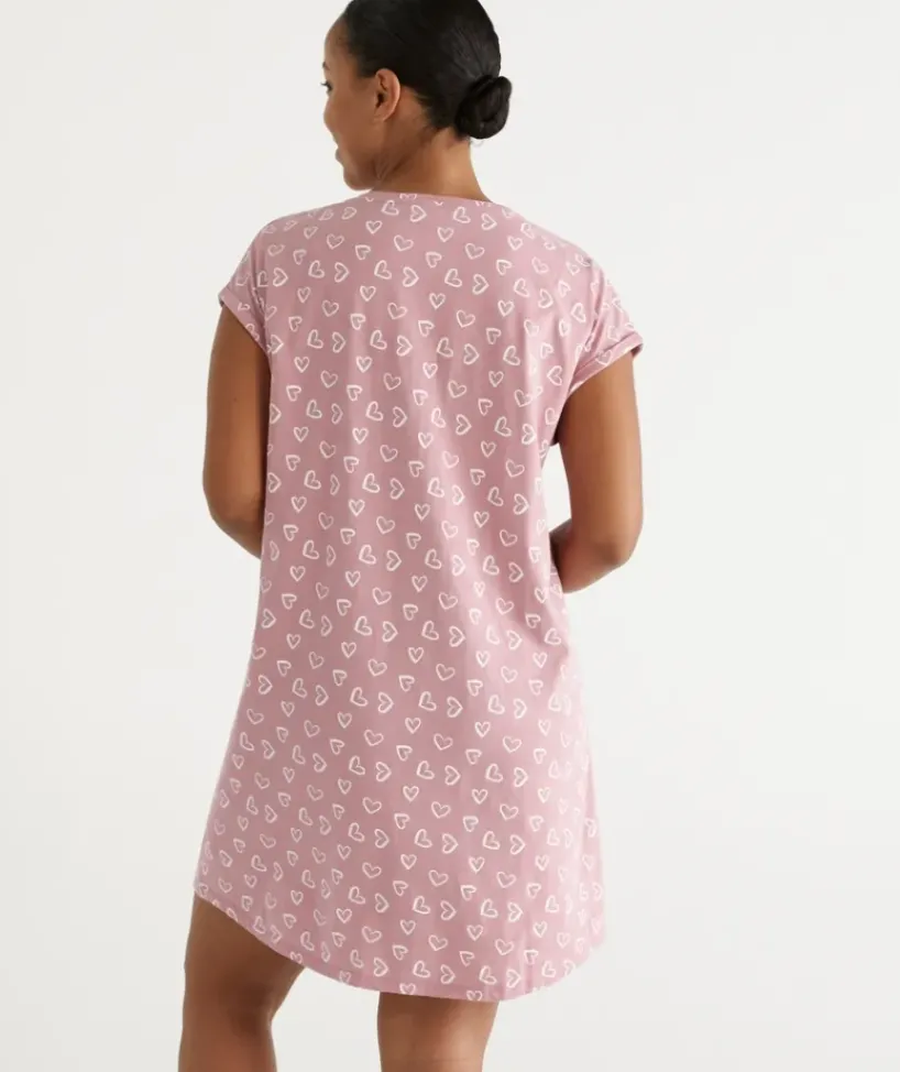 Australian Cotton Heart V Neck Nightie<Sussan Clearance
