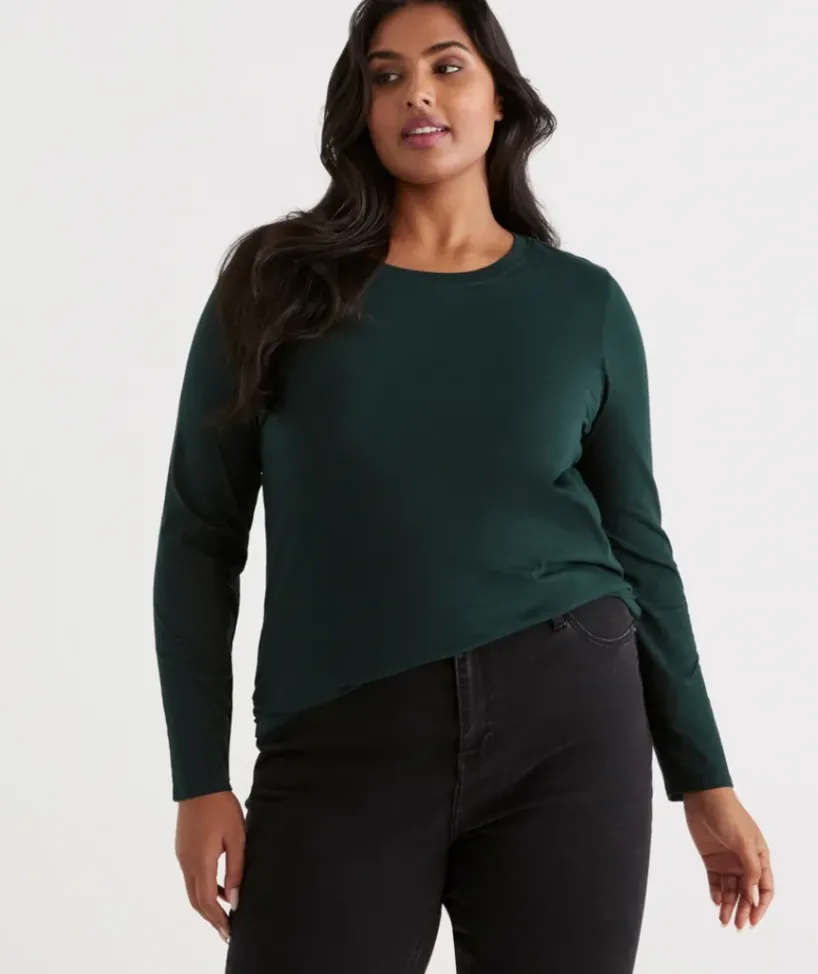 Australian Cotton Long Sleeve Tee<Sussan