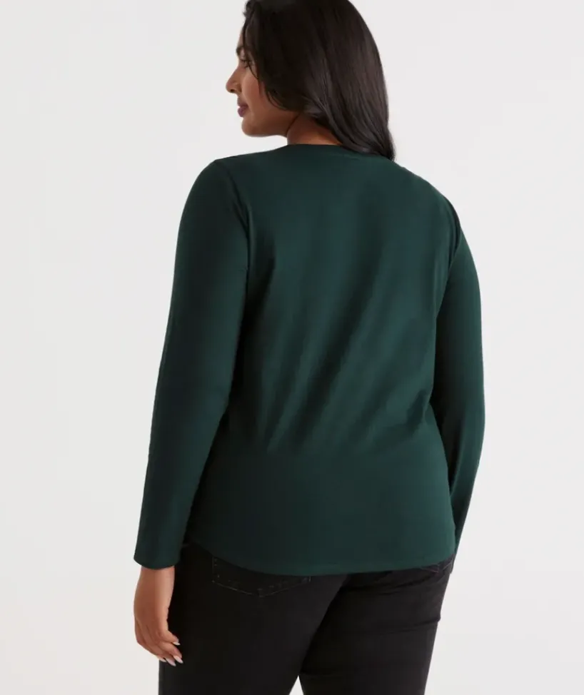 Australian Cotton Long Sleeve Tee<Sussan