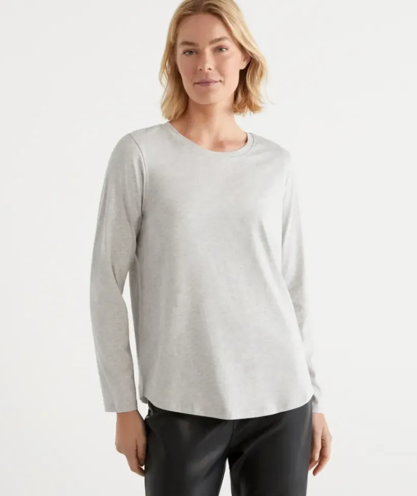 Australian Cotton Long Sleeve Tee<Sussan Clearance