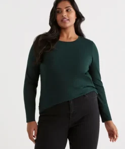 Australian Cotton Long Sleeve Tee<Sussan Clearance