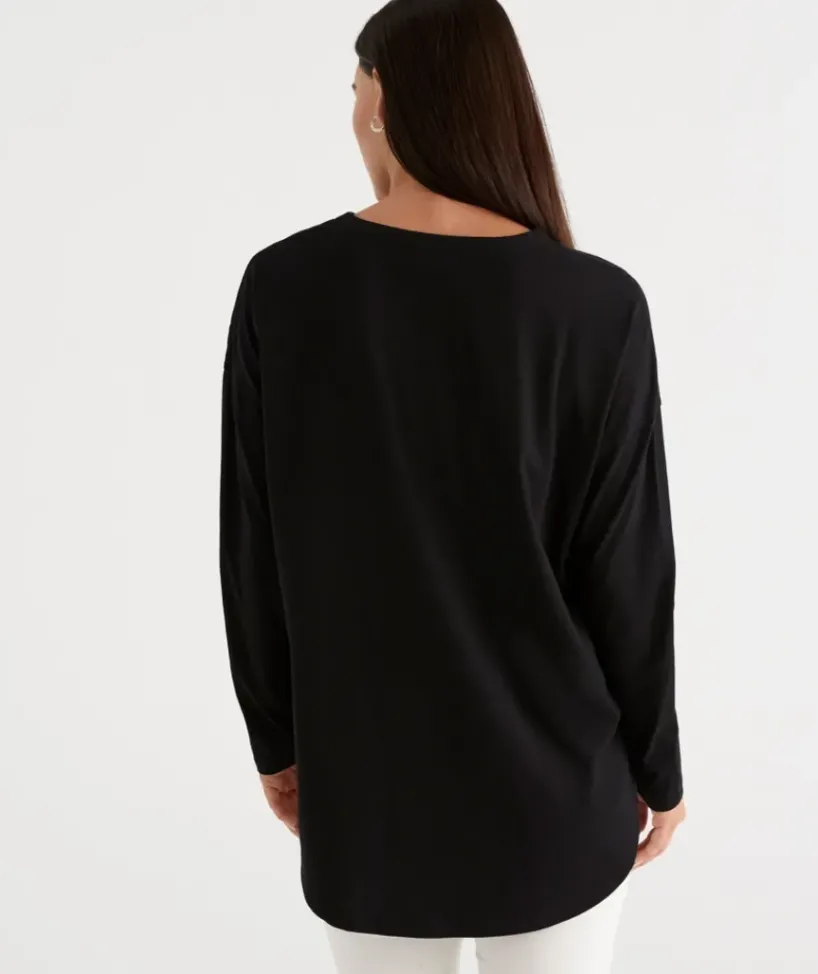 Australian Cotton Longline Tee<Sussan Discount