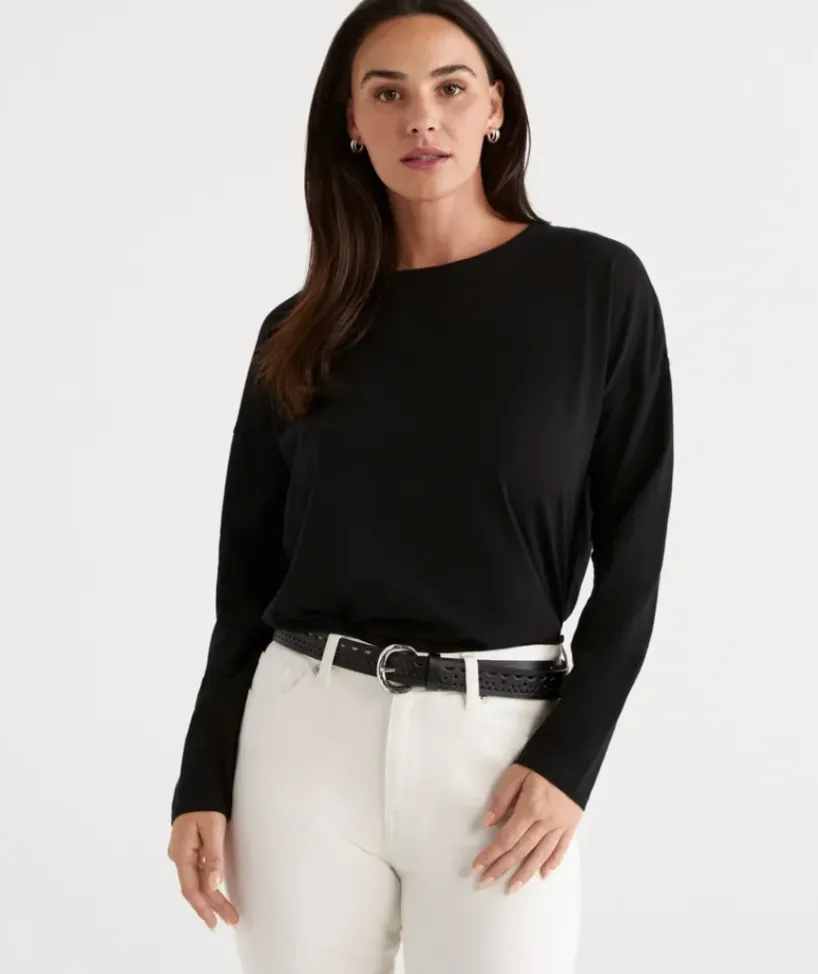 Australian Cotton Longline Tee<Sussan Sale