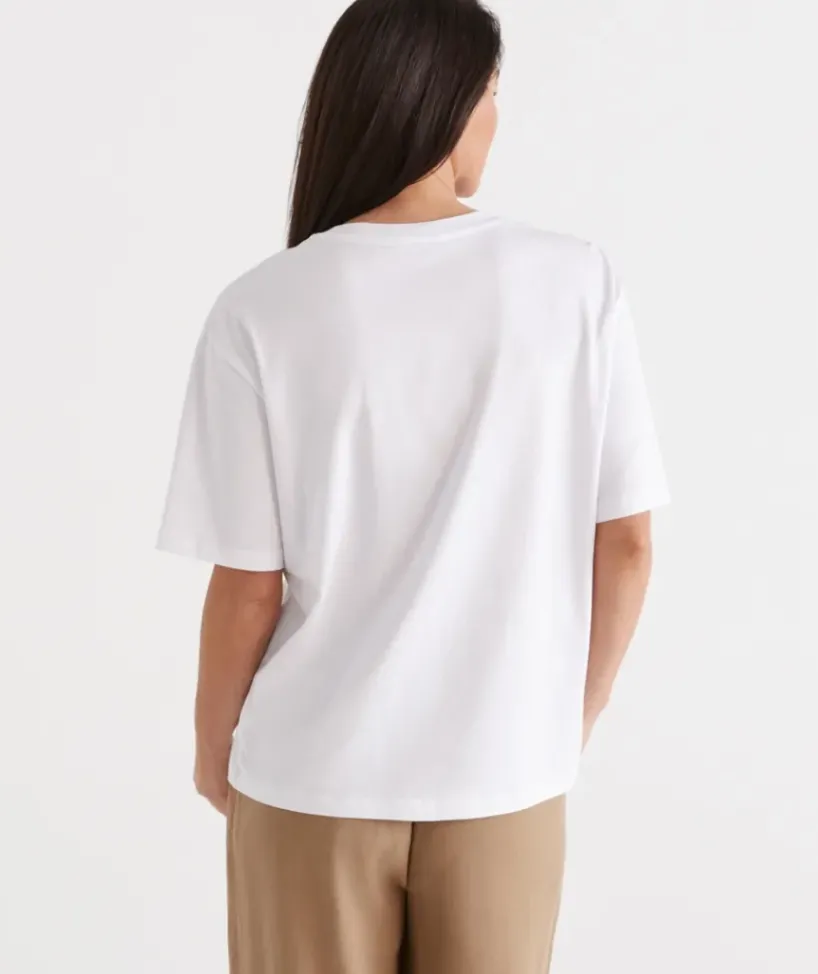 Australian Cotton Relaxed Tee<Sussan Online