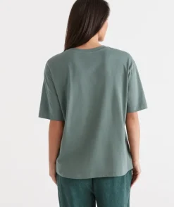 Australian Cotton Relaxed Tee<Sussan