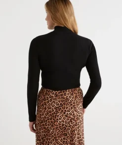 Australian Cotton Rib Mock Top<Sussan Online