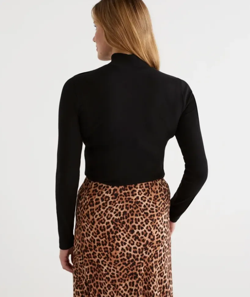 Australian Cotton Rib Mock Top<Sussan Online