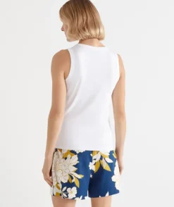 Australian Cotton Rib Racer Tank<Sussan Clearance