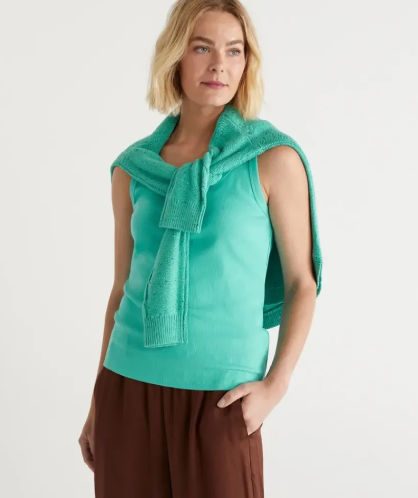 Australian Cotton Scoop Rib Tank<Sussan Discount
