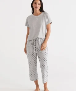 Australian Cotton Spot ¾ Pyjama Pant<Sussan Clearance