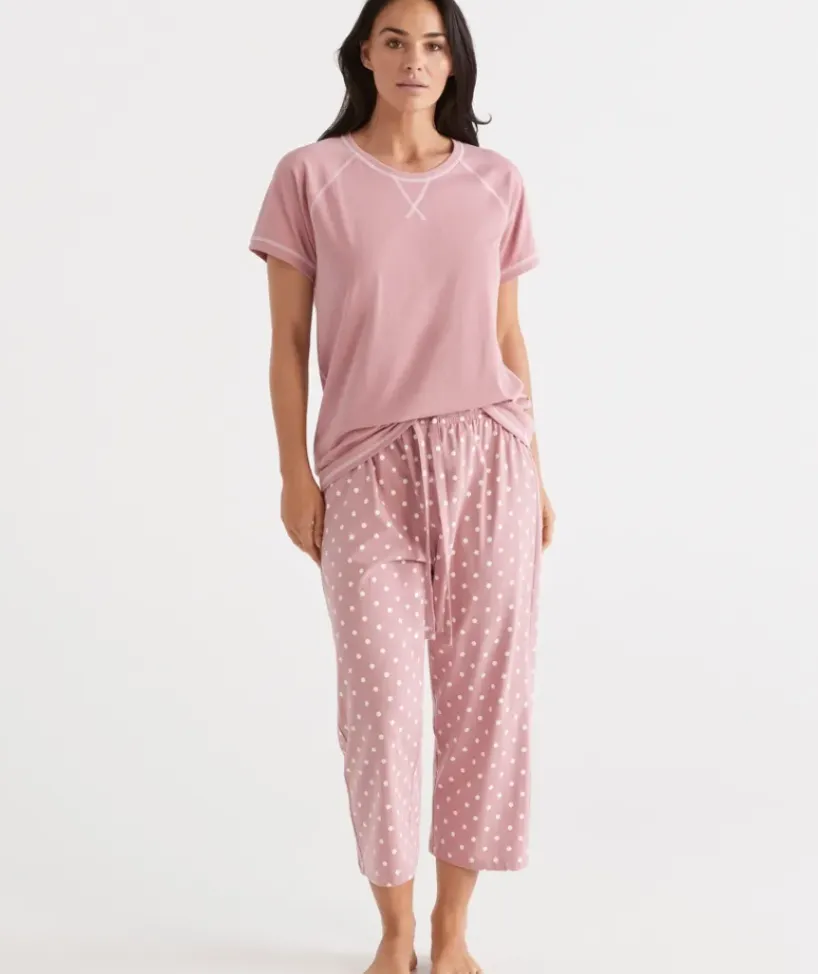 Australian Cotton Spot ¾ Pyjama Pant<Sussan Best