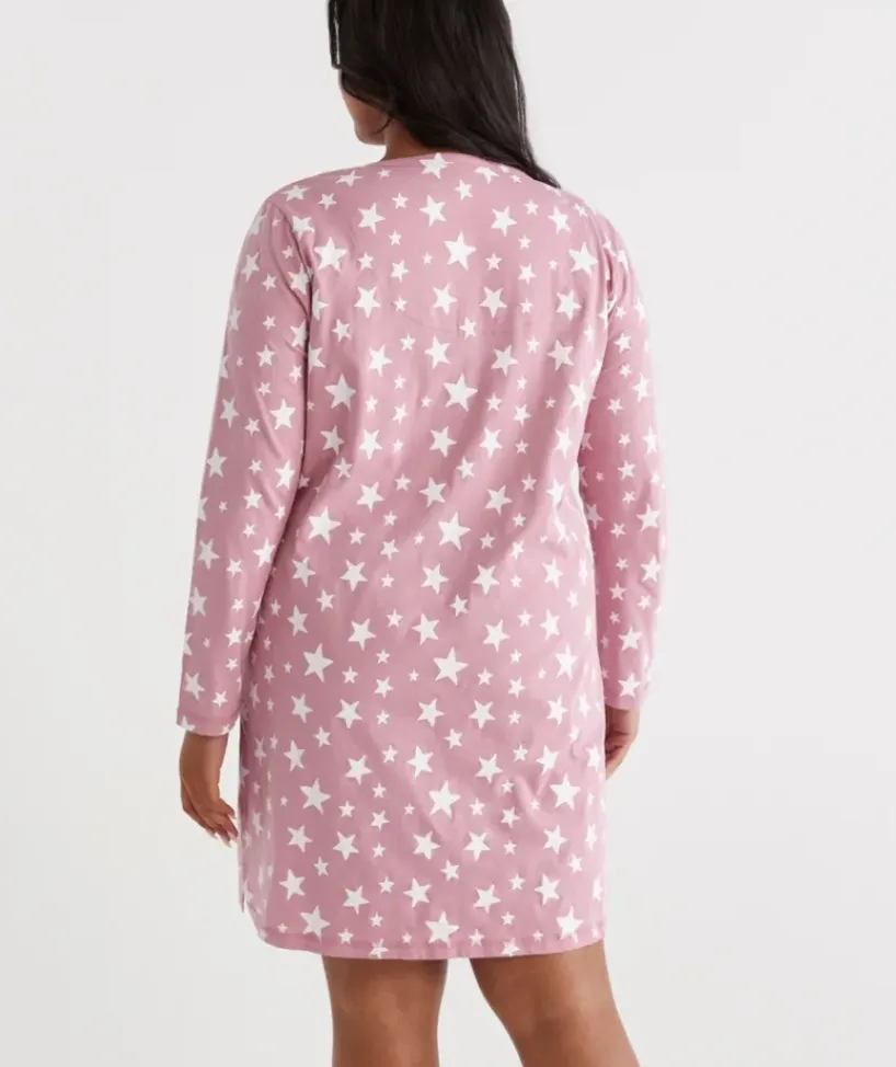 Australian Cotton Star Long Sleeve Night<Sussan
