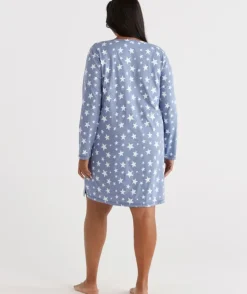 Australian Cotton Star Long Sleeve Night<Sussan Online