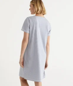 Australian Cotton Stripe Henley Nightie<Sussan Sale