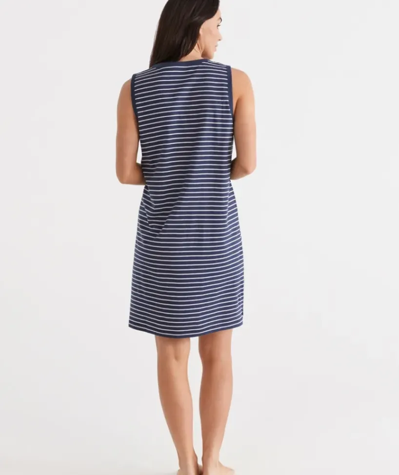 Australian Cotton Stripe Sleeveless Nightie<Sussan Discount