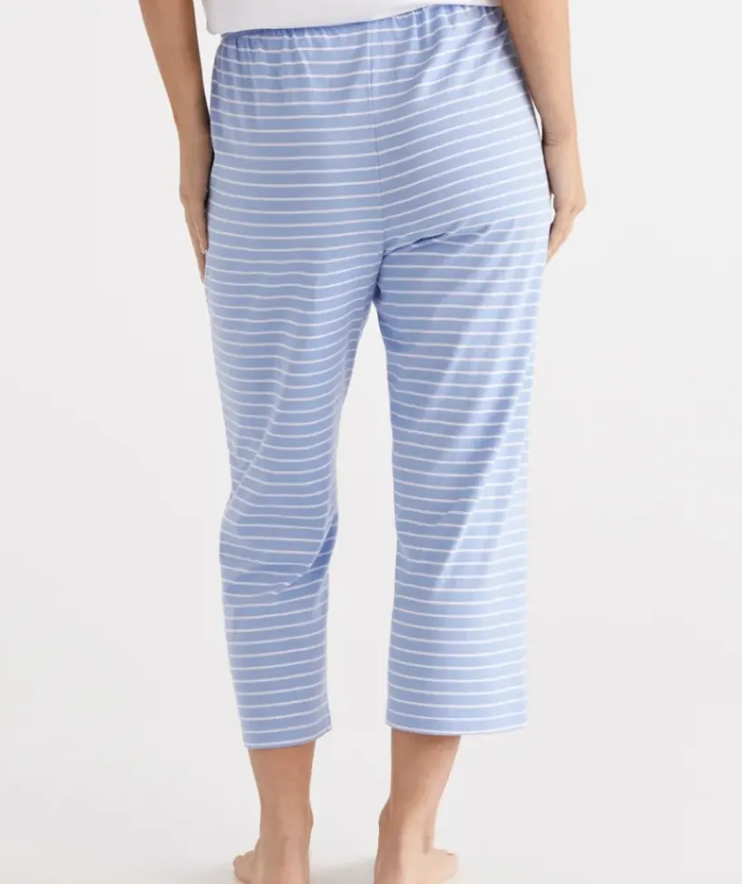 Australian Cotton Stripe ¾ Pyjama Pant<Sussan Best
