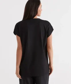 Australian Cotton V-Neck Tee<Sussan Clearance