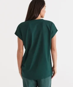 Australian Cotton V-Neck Tee<Sussan Clearance