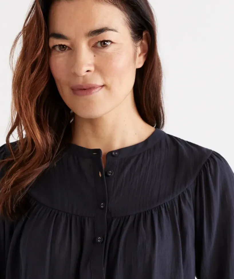 Australian Cotton Yoke Blouse<Sussan