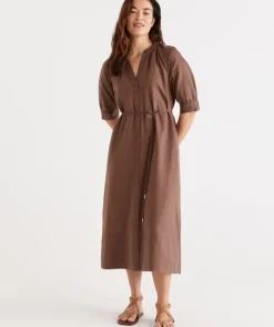 Belted Midi Dress<Sussan Clearance