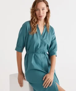 Belted Midi Dress<Sussan Clearance