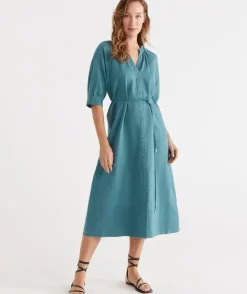 Belted Midi Dress<Sussan Clearance
