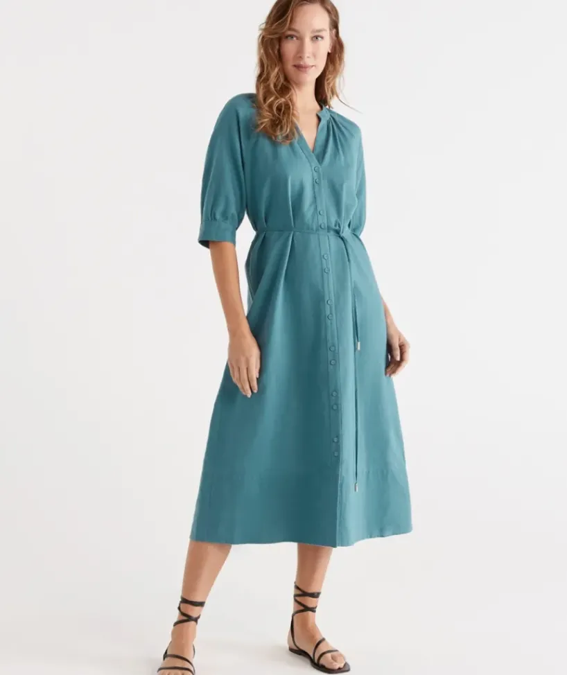 Belted Midi Dress<Sussan Clearance