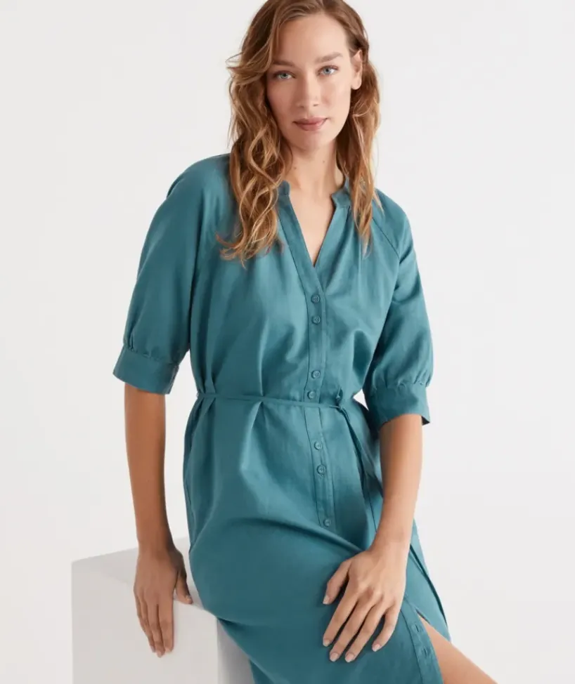Belted Midi Dress<Sussan