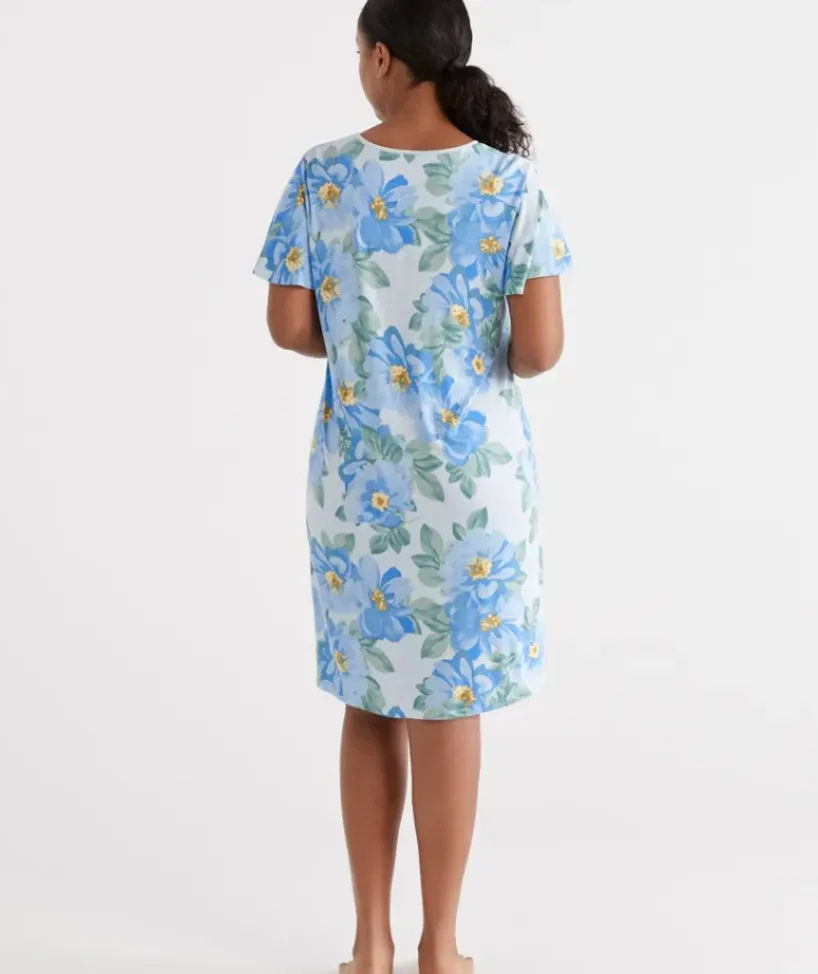 Blue Dahlia Flutter Sleeve Nightie<Sussan Discount