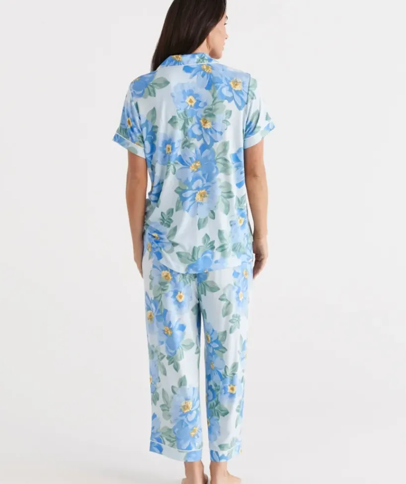 Blue Dahlia Knit Button Through Pyjama Set<Sussan Best