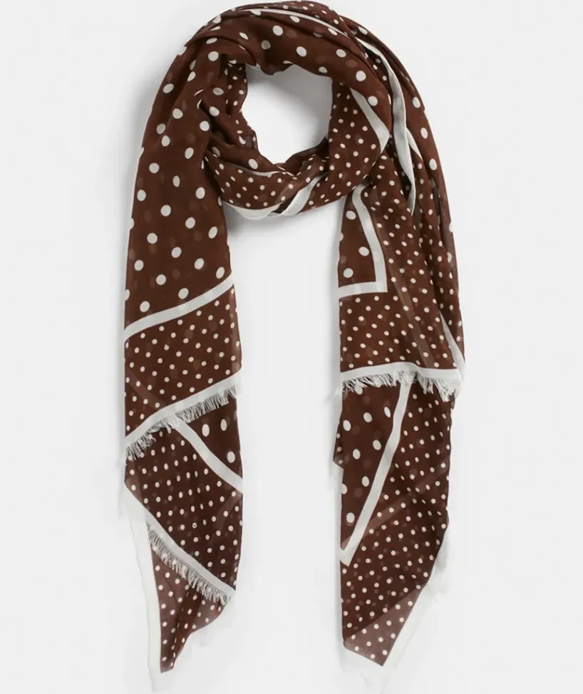 Border Spot Scarf<Sussan Sale