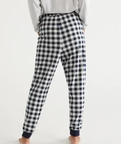 Check Print Australian Cotton Knit Pyjama Pant<Sussan Outlet