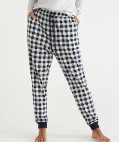 Check Print Australian Cotton Knit Pyjama Pant<Sussan Best
