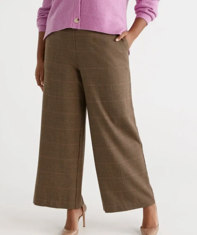 Check Wide Leg Pant<Sussan Online