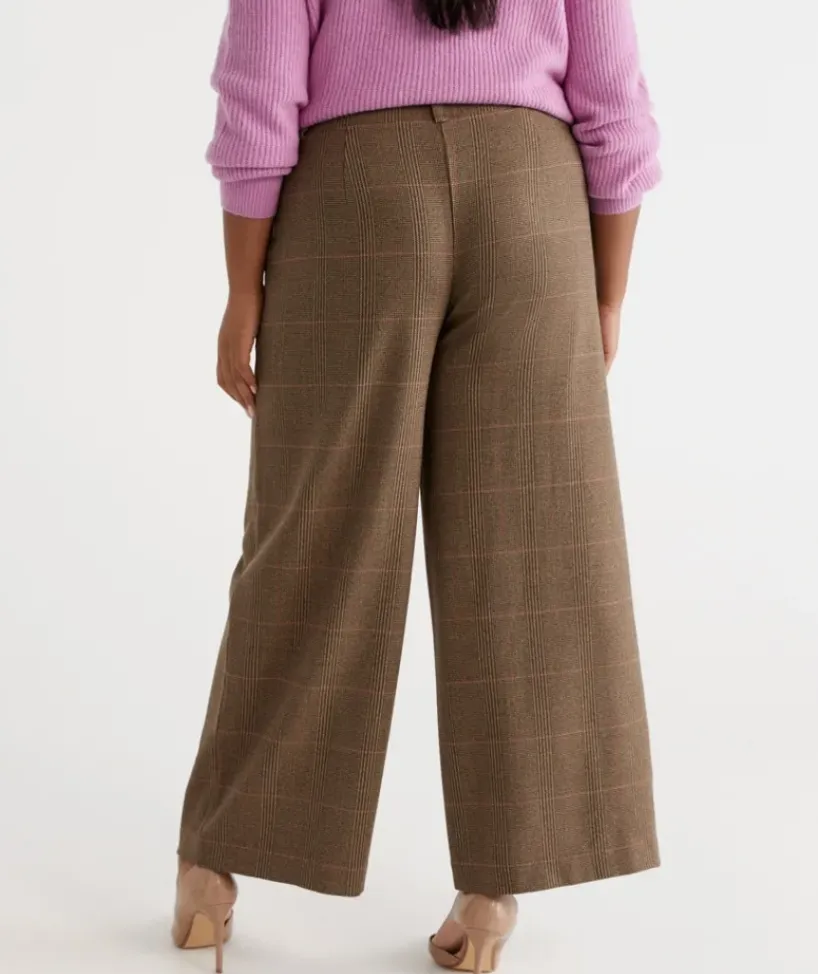 Check Wide Leg Pant<Sussan Online