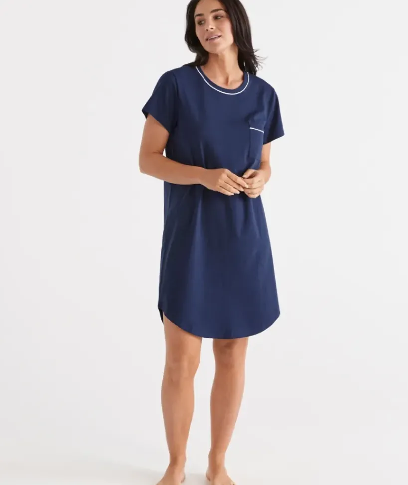 Contrast Trim T-Shirt Nightie<Sussan Outlet